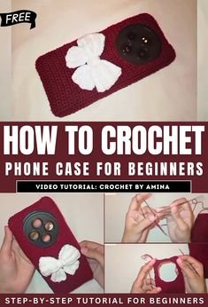 Crochet Bow Phone Case for Beginners 6 How To Crochet Bow Phone Case For Beginners
