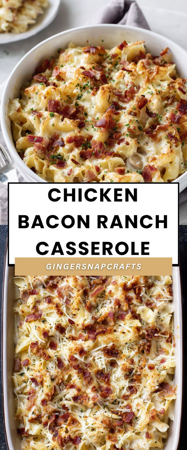 Chicken Bacon Ranch Casserole