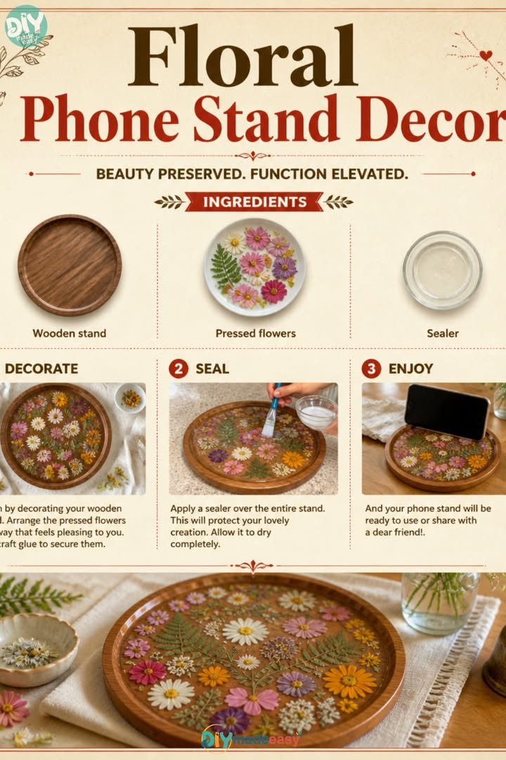 Floral Phone Stand Decor 10 Floral Phone Stand Decor