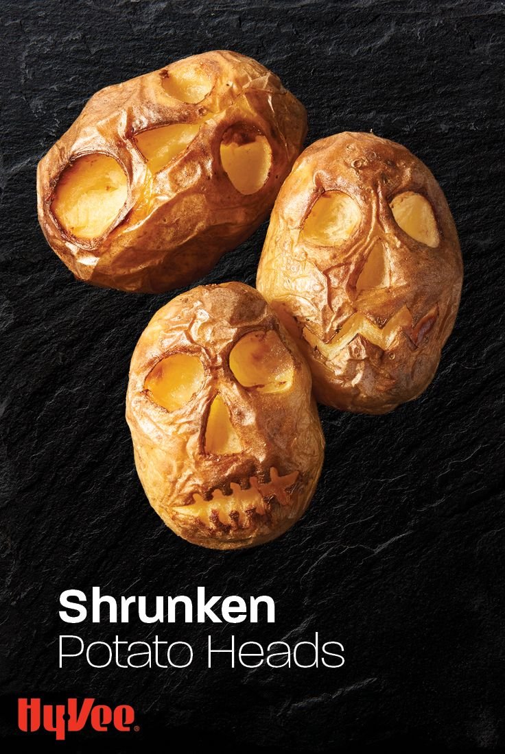 Shrunken Potato Heads for Halloween