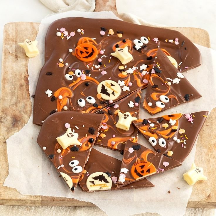 Halloween chocolade bark