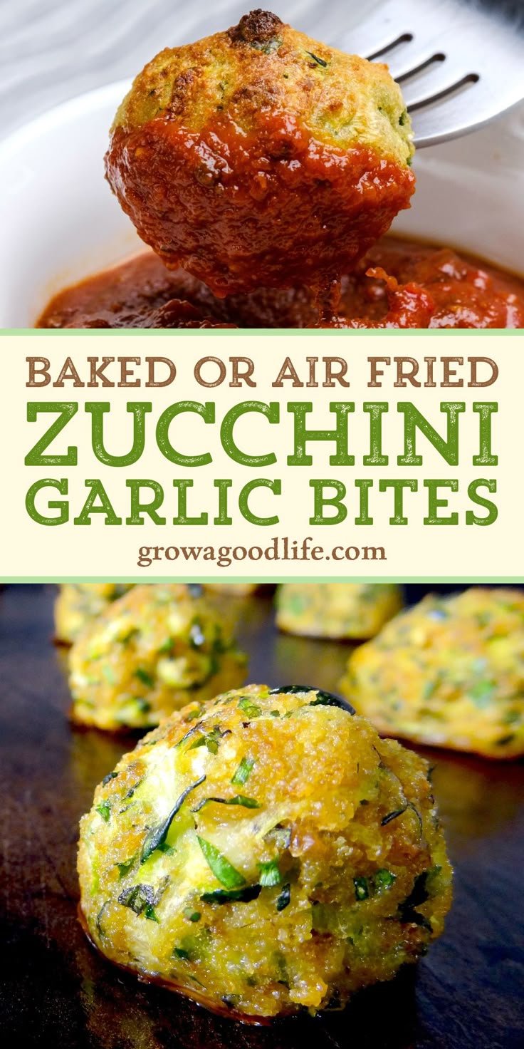 Zucchini Garlic Bites