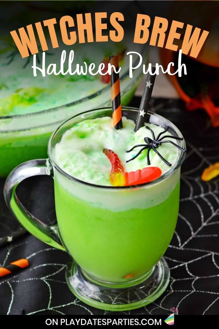 Spooky Witches Brew Punch Recipe | Spooky punch for kids, Easy halloween punch for kids, Halloween party punch for kids