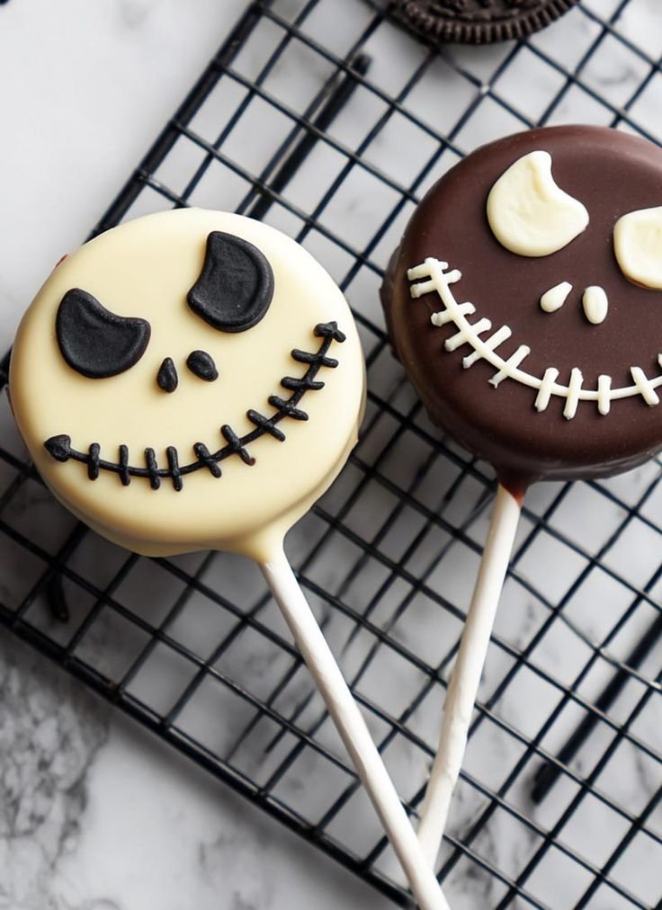Jack Skellington Oreo Pops