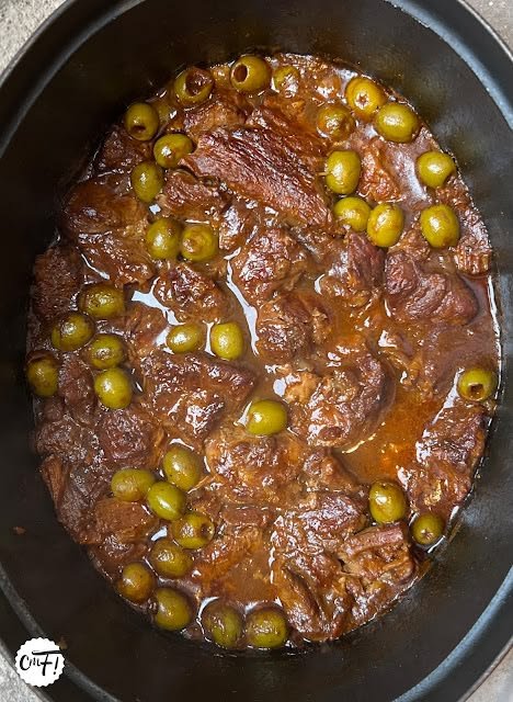Sauté de veau aux olives