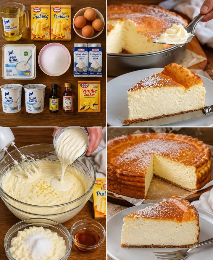 Quarkkuchen ohne Boden – Lecker & Cremig