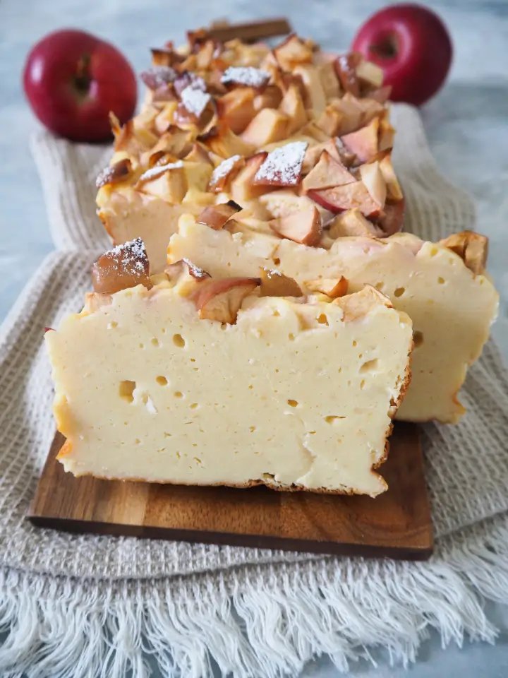 Schneller Apfel-Quark-Kuchen ohne Boden