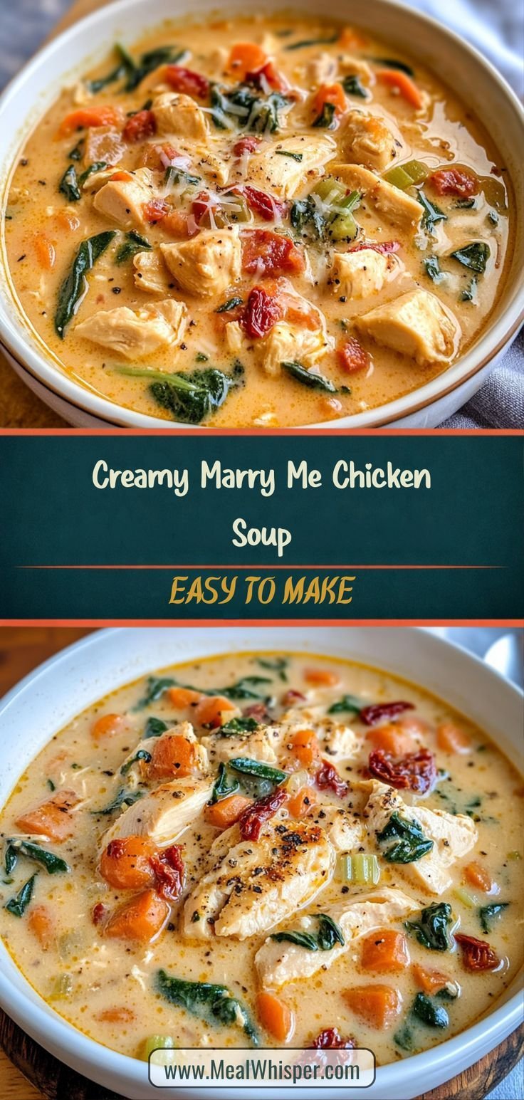 Creamy Marry Me Chicken Soup: The Ultimate Comfort in a Bowl for Any Occasion