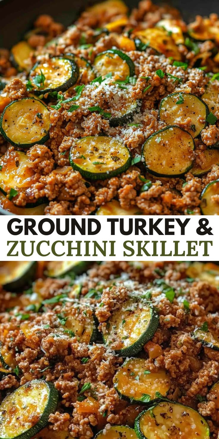 Ground Turkey and Zucchini Skillet