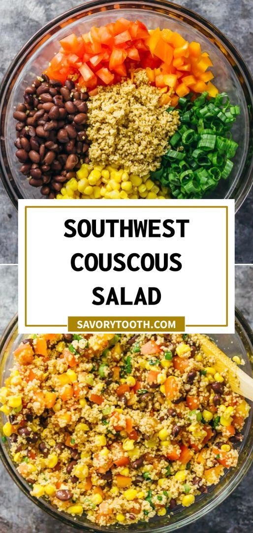 Delicious Southwest Couscous Salad | Southwest Couscous Salad Recipe, Southwest Quinoa Salad, Healthy Couscous Recipes