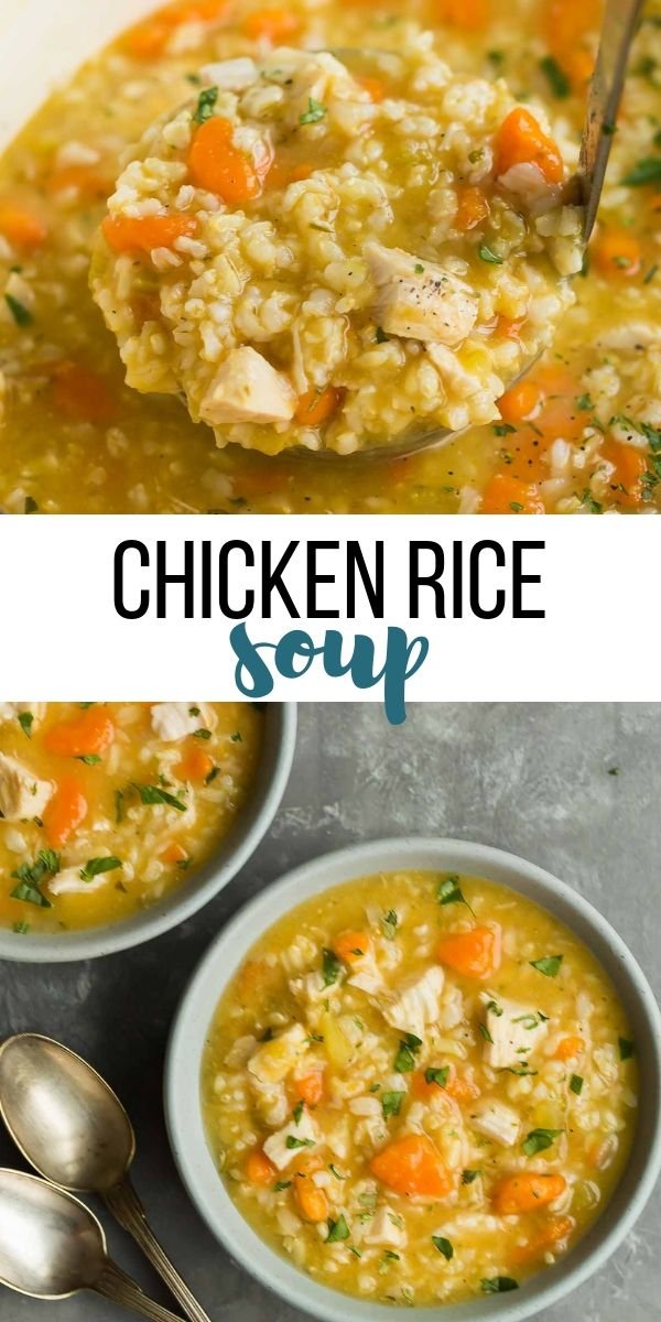 Chicken Rice Soup (stove or slow cooker)