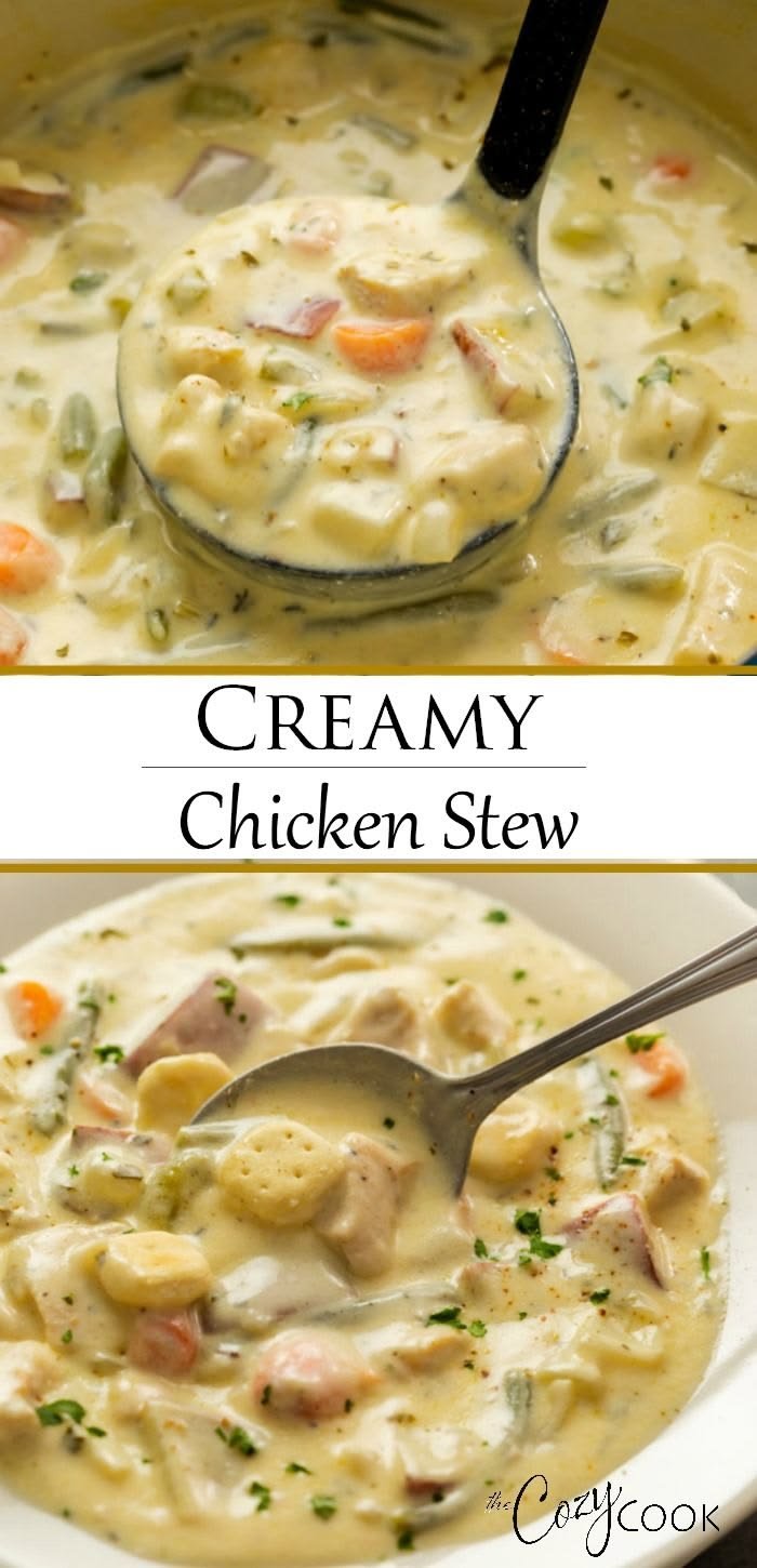 Crock Pot Creamy Chicken Stew