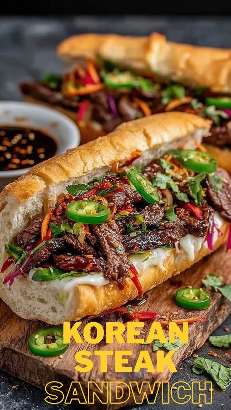 🔥🥩KOREAN STEAK SANDWICH🥩🔥 (SWEET, SPICY & BETTER THAN TAKEOUT!)