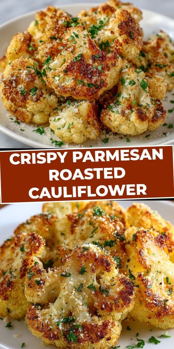 Crispy Parmesan Roasted Cauliflower