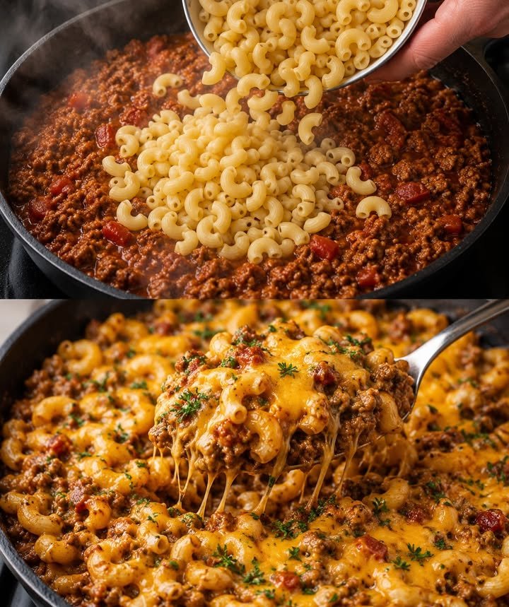 Cheeseburger Pfanne – Lecker & Schnell