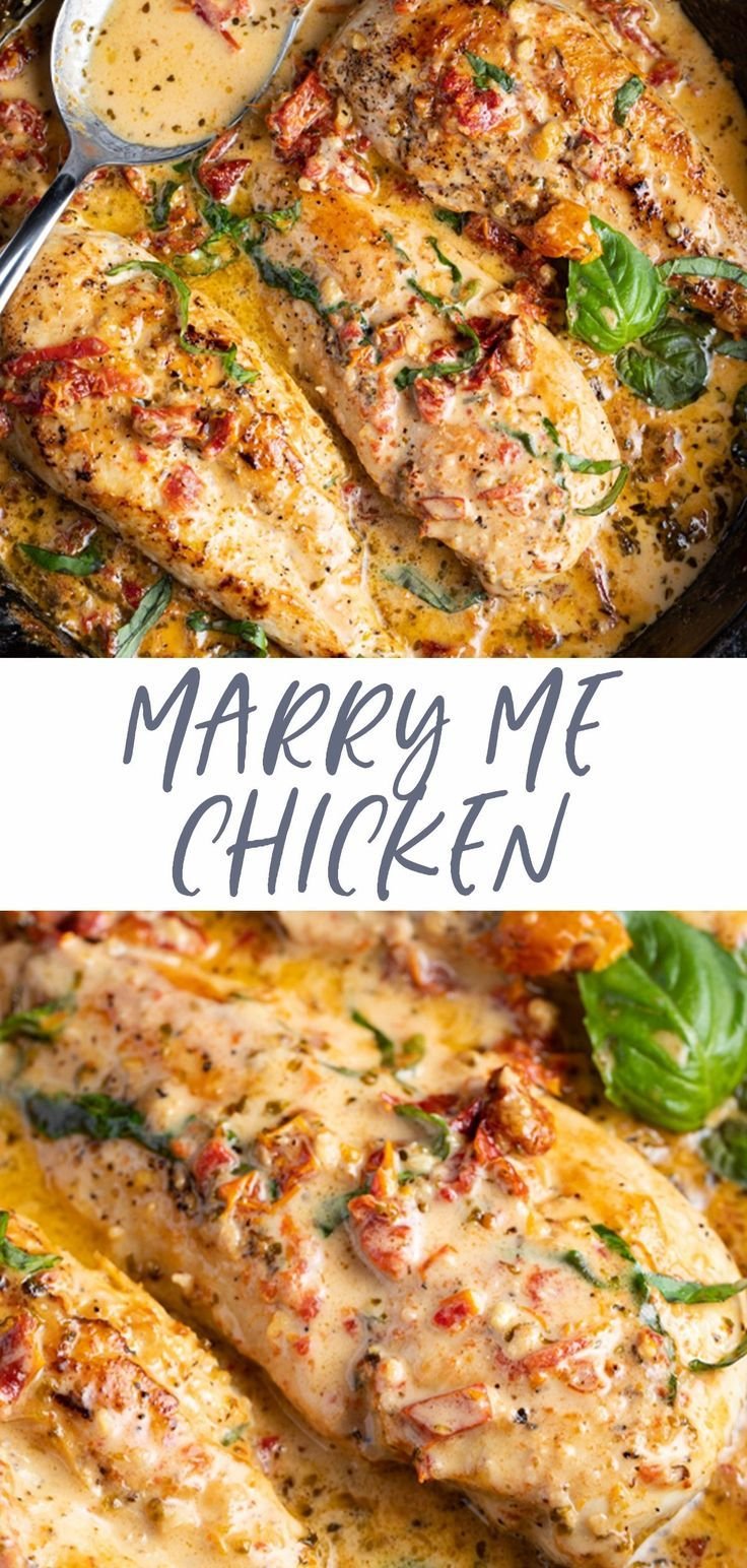 Marry Me Chicken (Chicken in a Sun Dried Tomato Cream Sauce) - 40 Aprons | Recipe in 2021 | Chicken