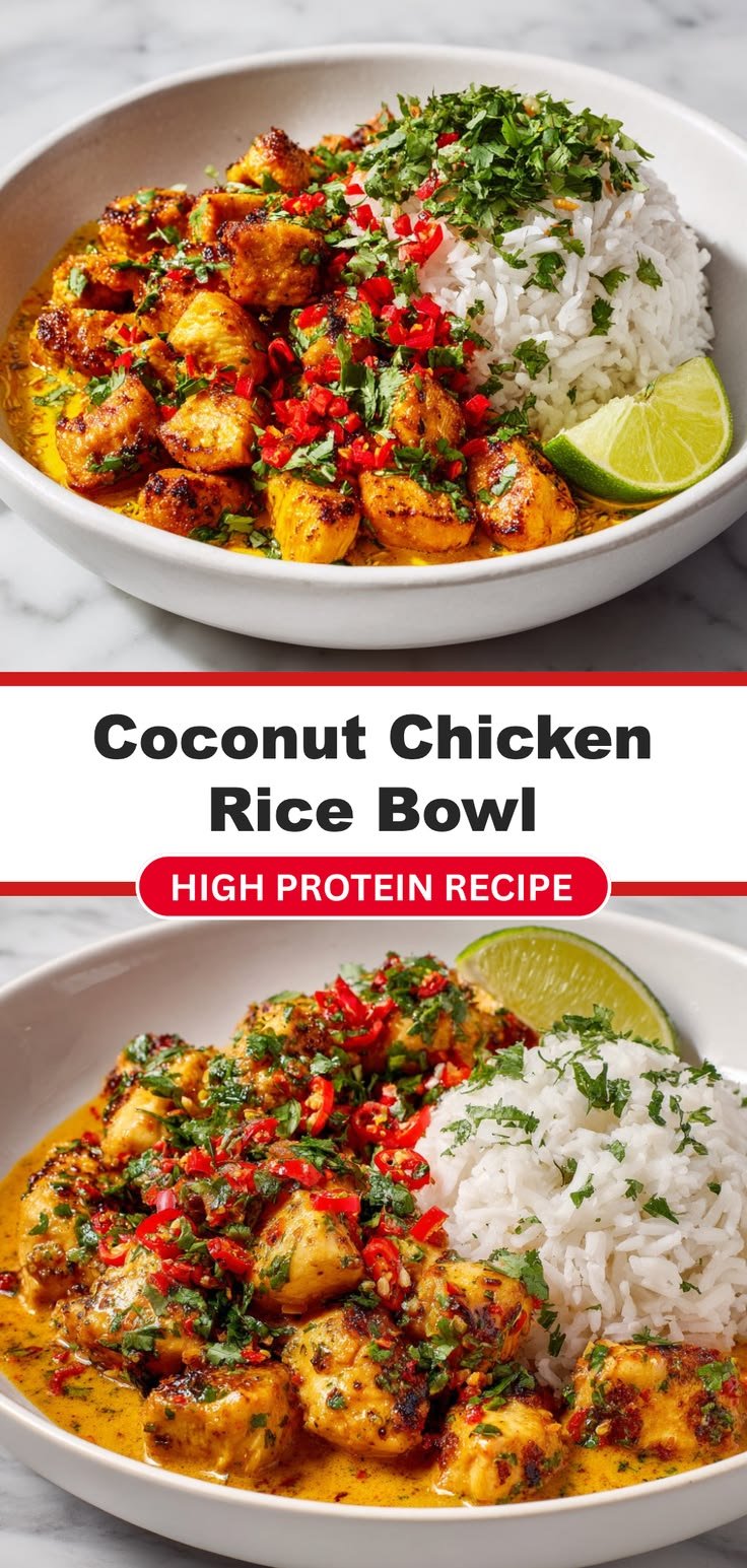 Coconut Chicken Rice Bowl