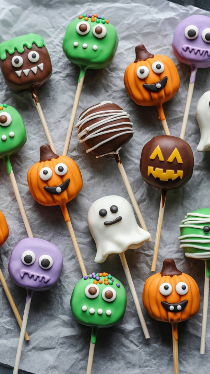 Easy Halloween cake pops