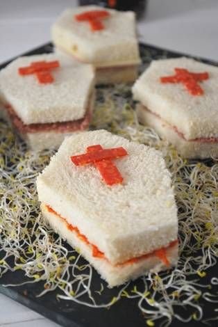 Sándwiches Ataúd Terroríficos Receta de elpucheretedemari