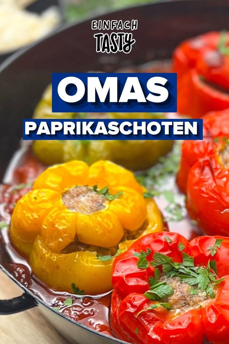 Einfaches Rezept: Paprikaschoten nach Großmutters Art
