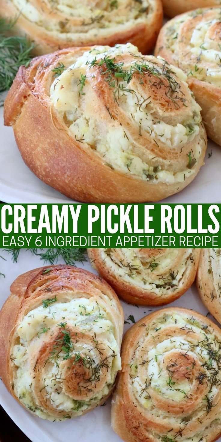 Creamy Pickle Roll Ups