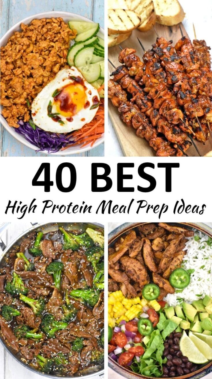 The 40 BEST High Protein Meal Prep Ideas