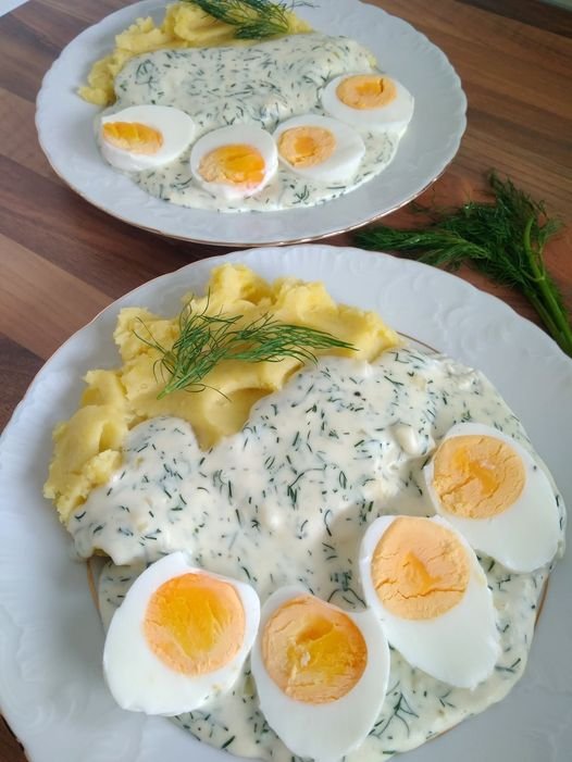 Eier in Dillsoße mit Kartoffeln 15-20 Minuten kochen - Kochen Mit Uns