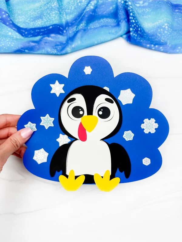 Penguin Turkey Disguise Craft For Kids [Free Template]