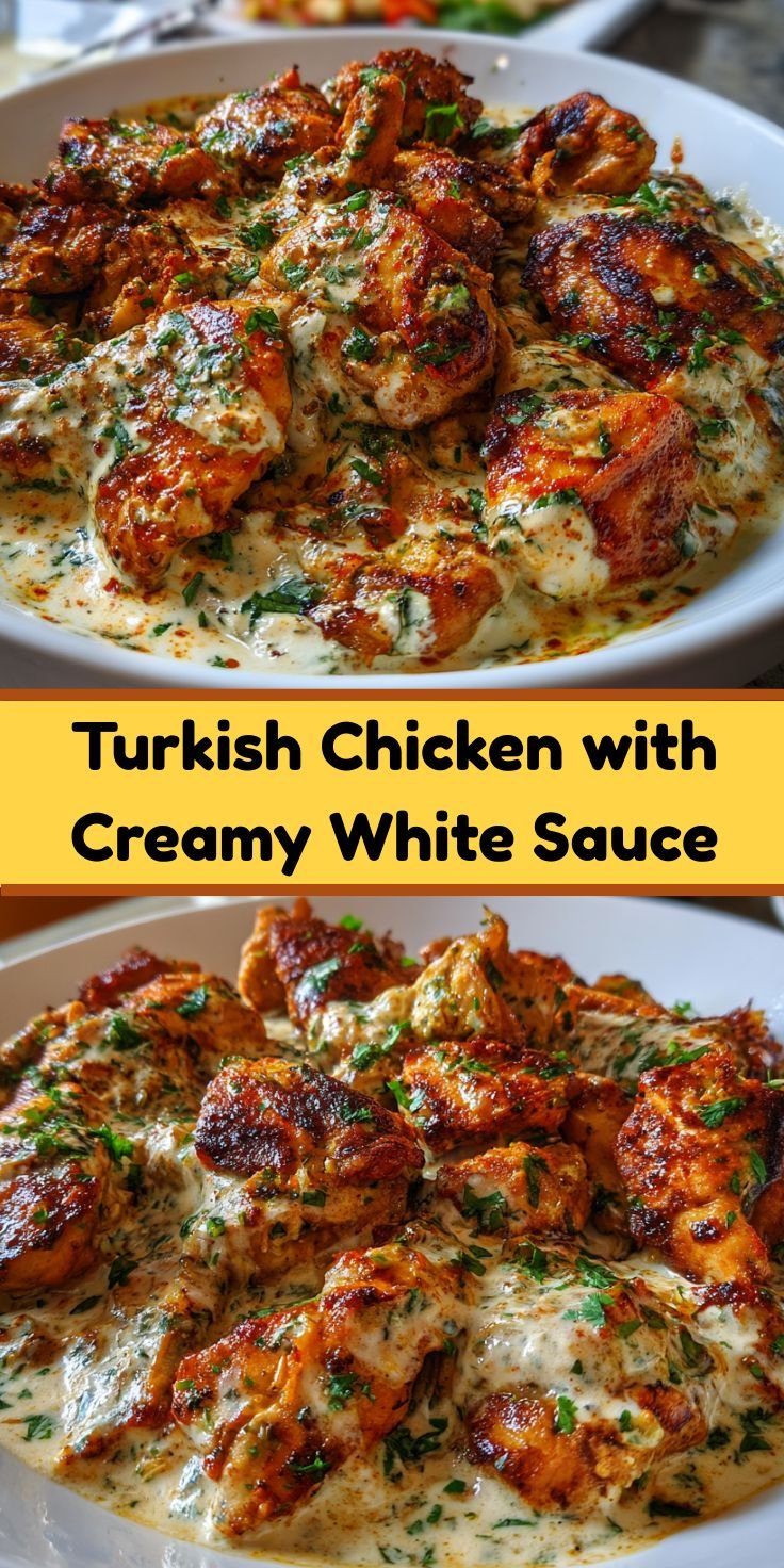 Turkish Chicken with Creamy White Sauce | Easy Mediterranean Dinner