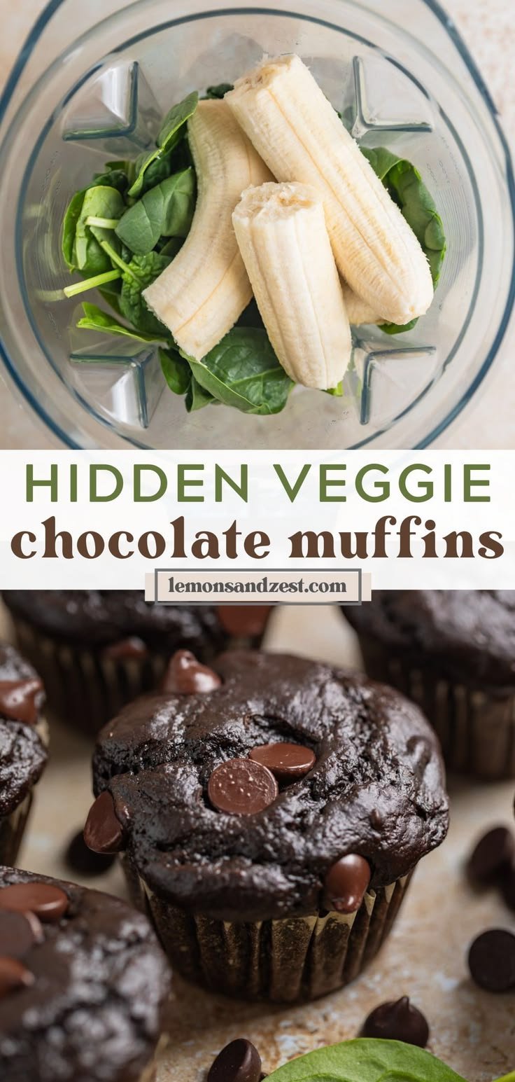 Chocolate Spinach Muffins