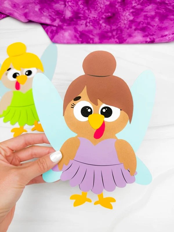 Fairy Turkey Disguise Craft For Kids (Free Printable Template)