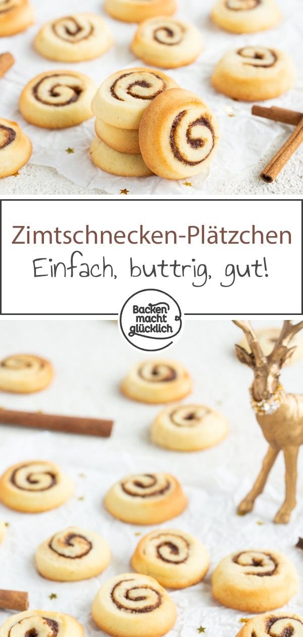 Zimtschnecken-Plätzchen | Backen macht glücklich