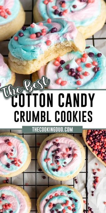 Cotton Candy Crumbl Cookies