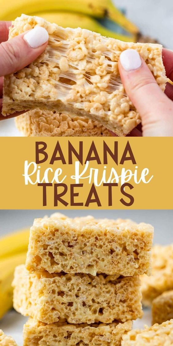 Flavored rice krispie treats | Banana cream pie rice krispie treats, Fancy rice krispie treats, Rice krispy treats recipe