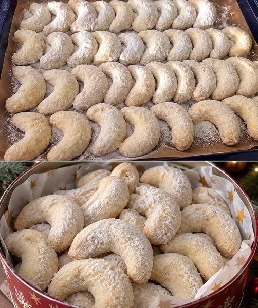 Uromas Vanillekipferl, schnelles und sehr altes Rezept ohne Eier - Kochen Mit Uns