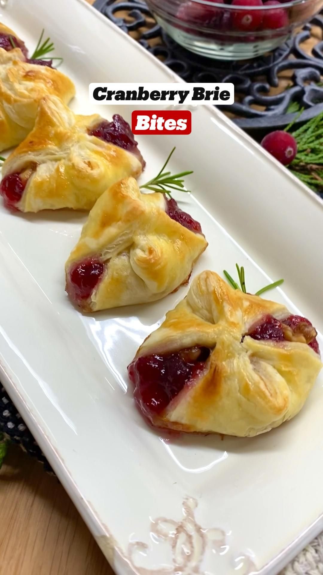 Cranberry Brie Bites