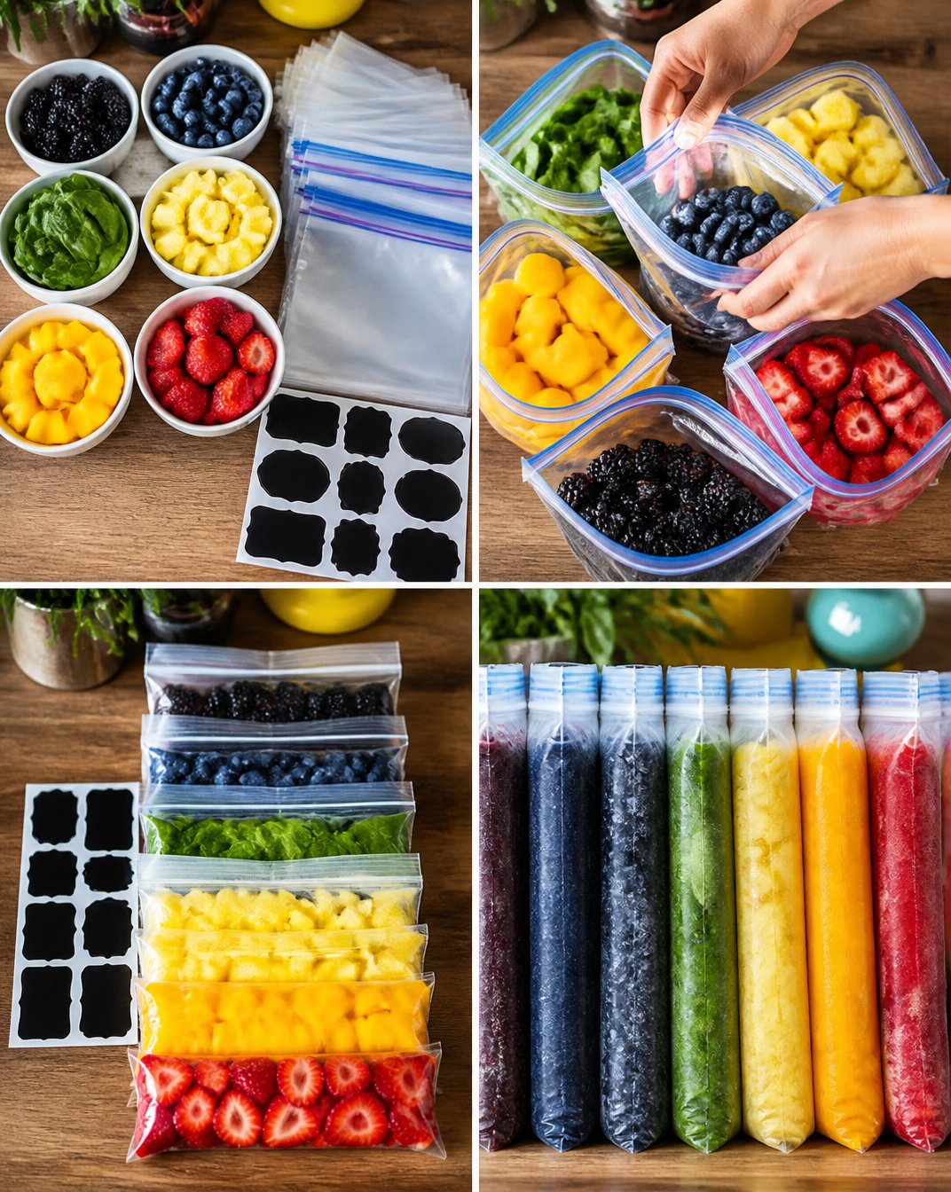 Witch's Rainbow Smoothie Freezer Packs 7 Witch's Rainbow Smoothie Freezer Packs
