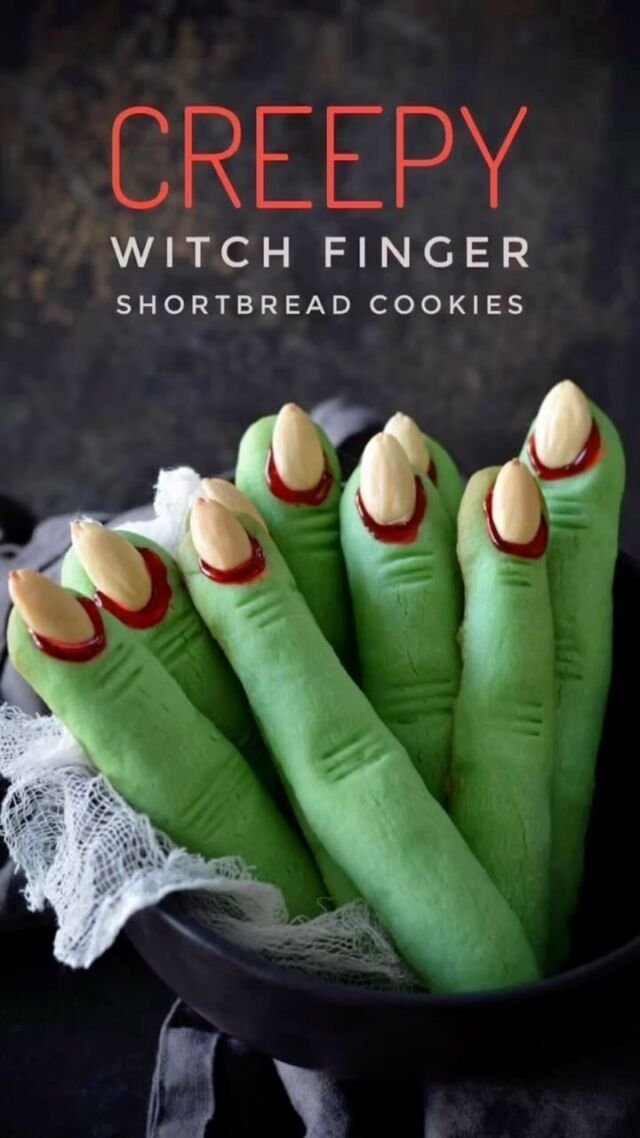 Creepy Witch Finger Cookies