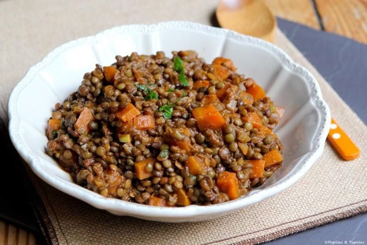 Lentilles à la marocaine : aux carottes et épices