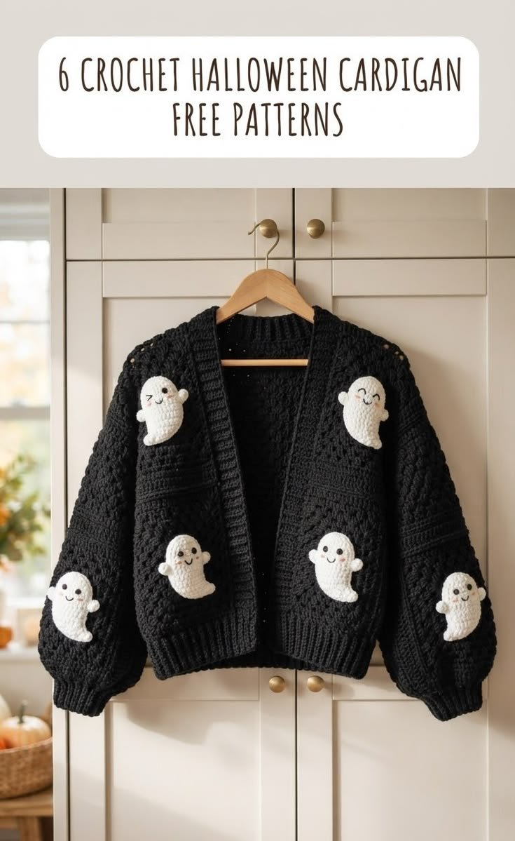 Crochet Halloween Cardigan Patterns
