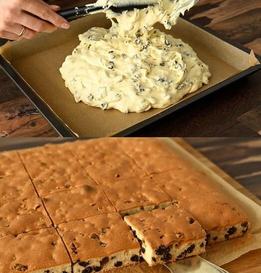 Rum Raisin Sheet Cake