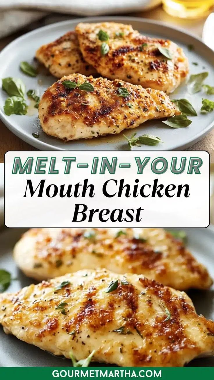 Melt-In-Your-Mouth Chicken Breast | Cooking chicken breast to be tender, Baked chicken breast with skin, Baked chicken breast skin on