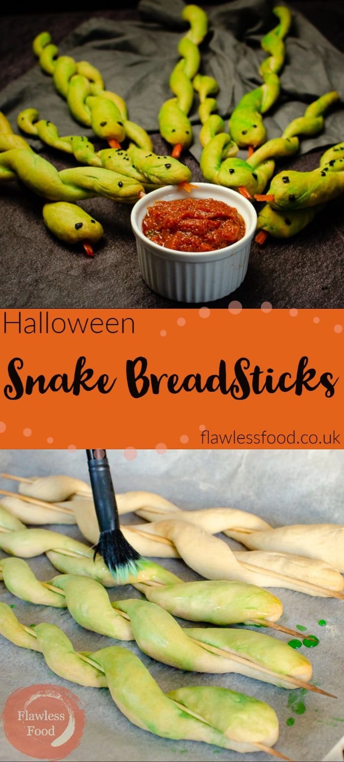 Snake Breadsticks - Halloween Party Food