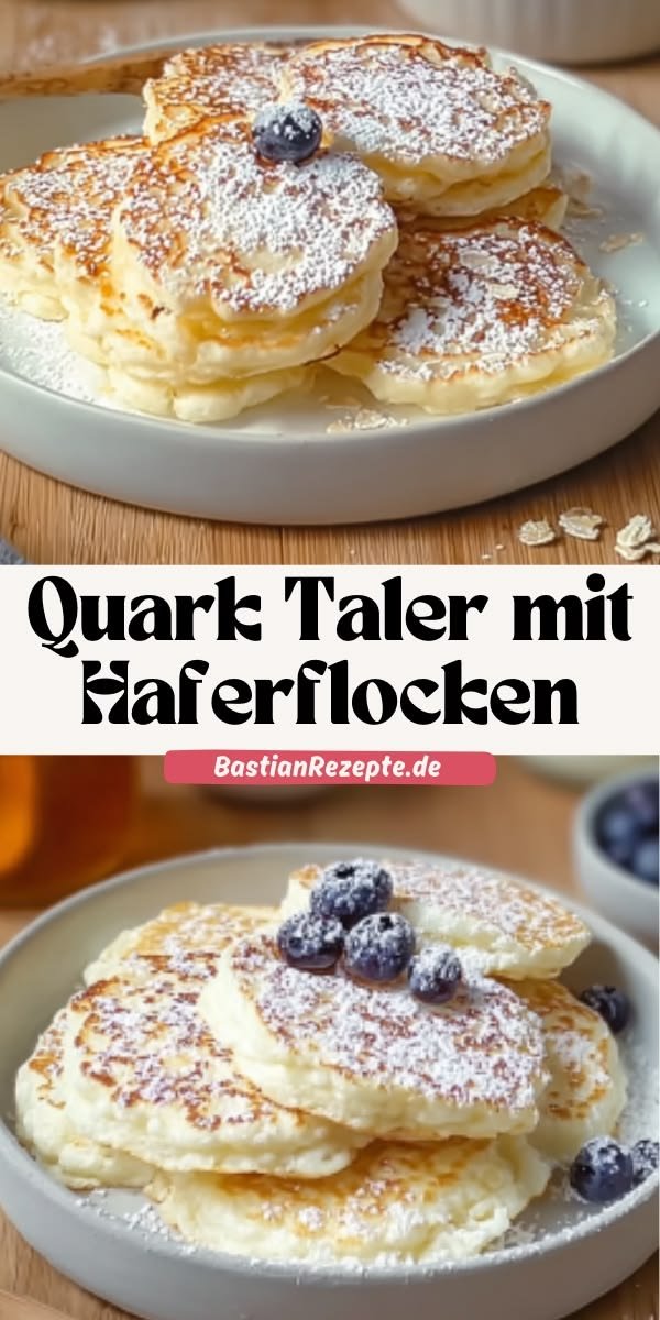 Gesund Quark Taler mit Haferflocken