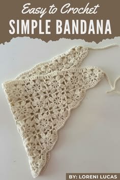 Modern Crochet Bandana Pattern That Feels Fresh & Minimal