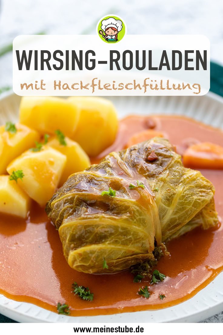 Wirsingrouladen mit Hackfleischfüllung