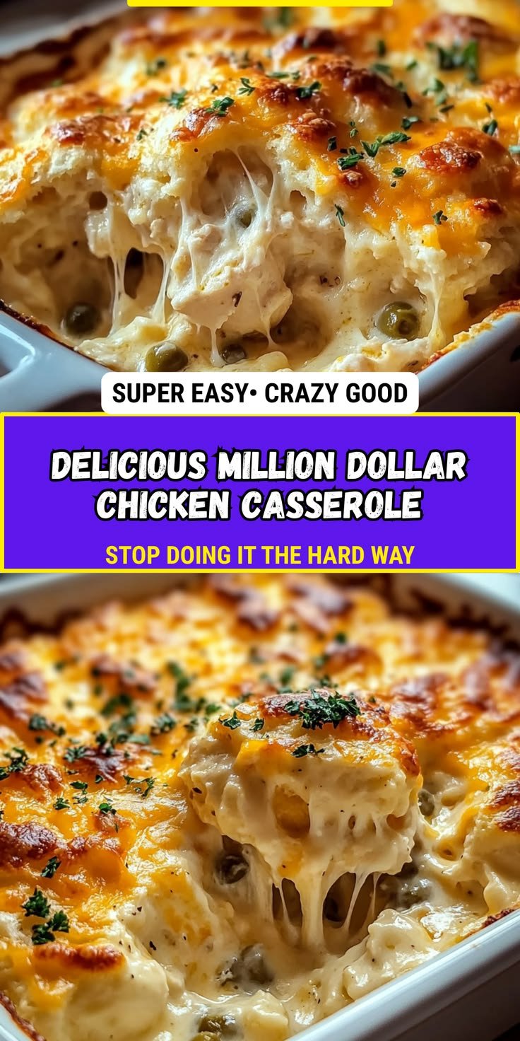 Delicious Million Dollar Chicken Casserole: A Comforting Family Favorite Recipe