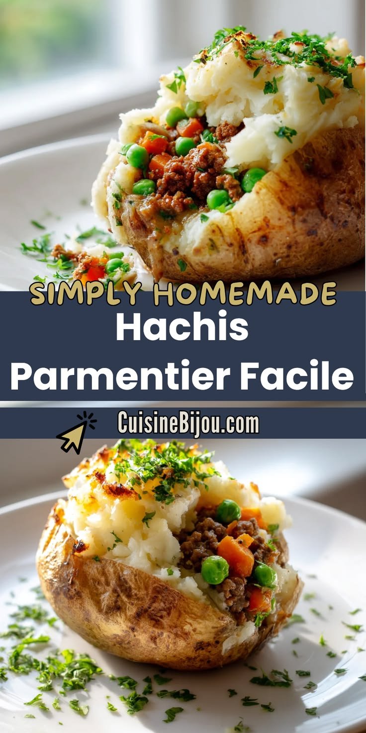 Hachis Parmentier Facile avec Patates Farcies Réconfortant