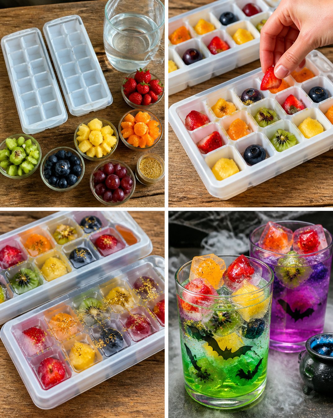Halloween Rainbow Potion Ice Cubes 7 Halloween Rainbow Potion Ice Cubes