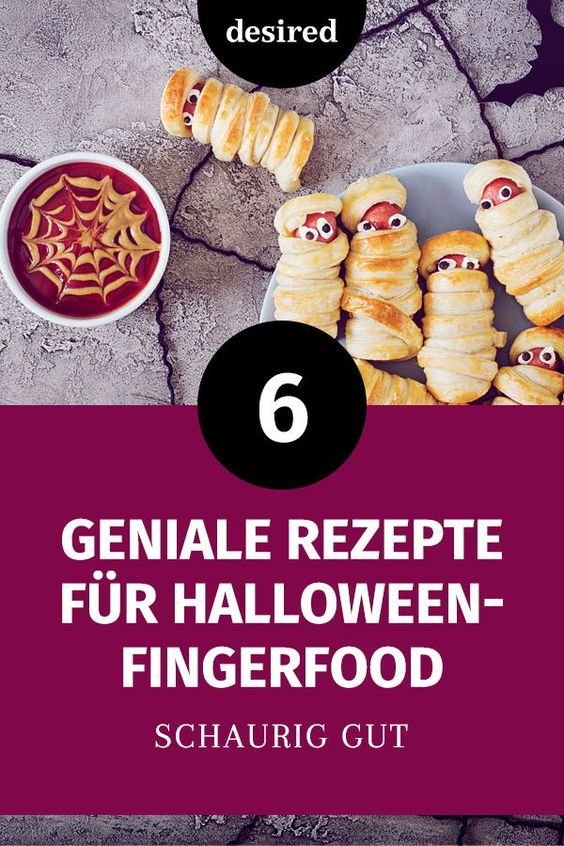 Halloween Fingerfood: 6 einfache und schaurige Rezepte | Halloween fingerfood gesund, Halloween schnelle snacks, Halloween snack gesund